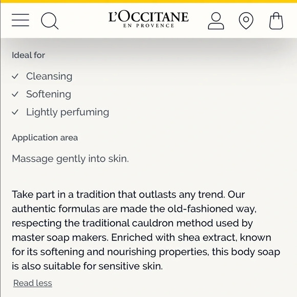 Loccitane travel size bundle Shea cleansing oil and Shea Milk soap - Picture 10 of 12